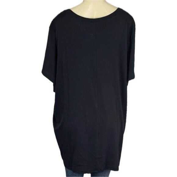 Torrid +4 Black Crew Neck Game Day Skeleton Stanley Cup Graphic Short Sleeve Tee - Picture 4 of 5